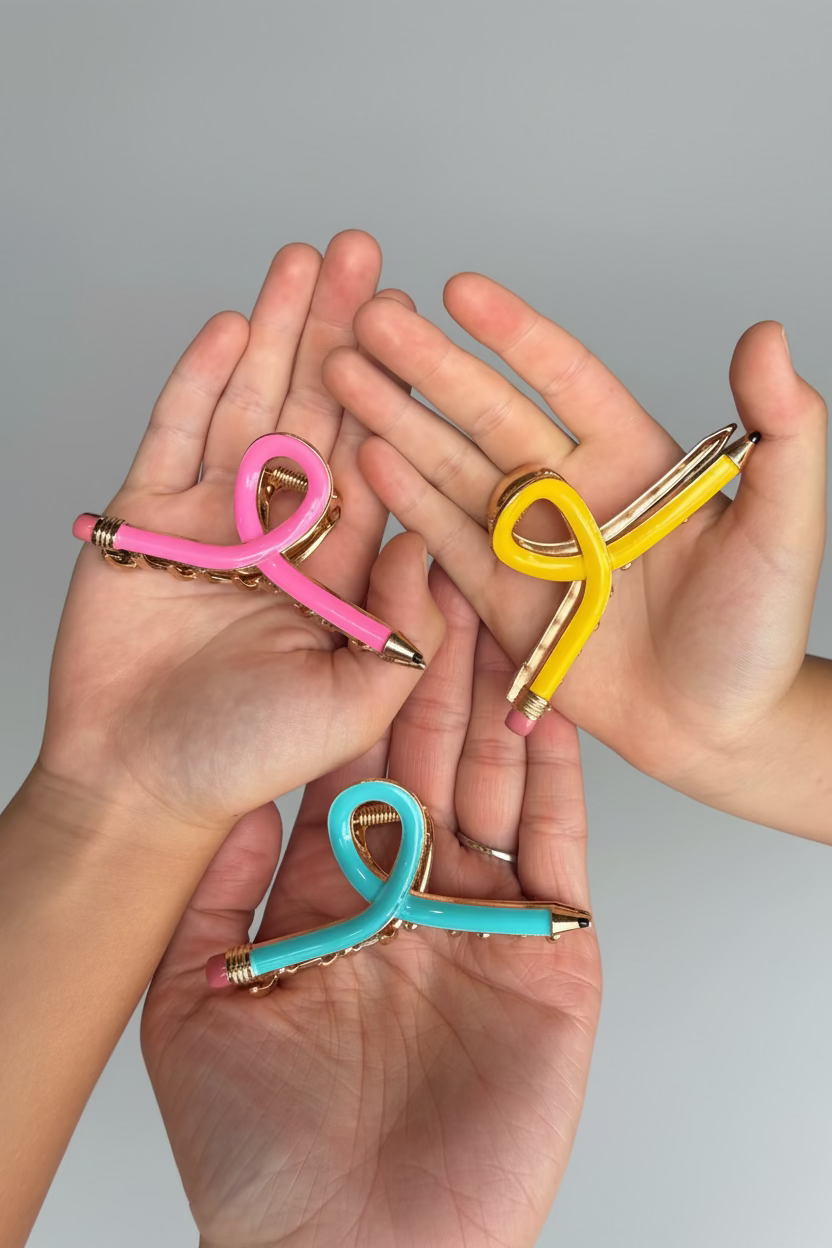 Write It Down Pencil Hair Clip