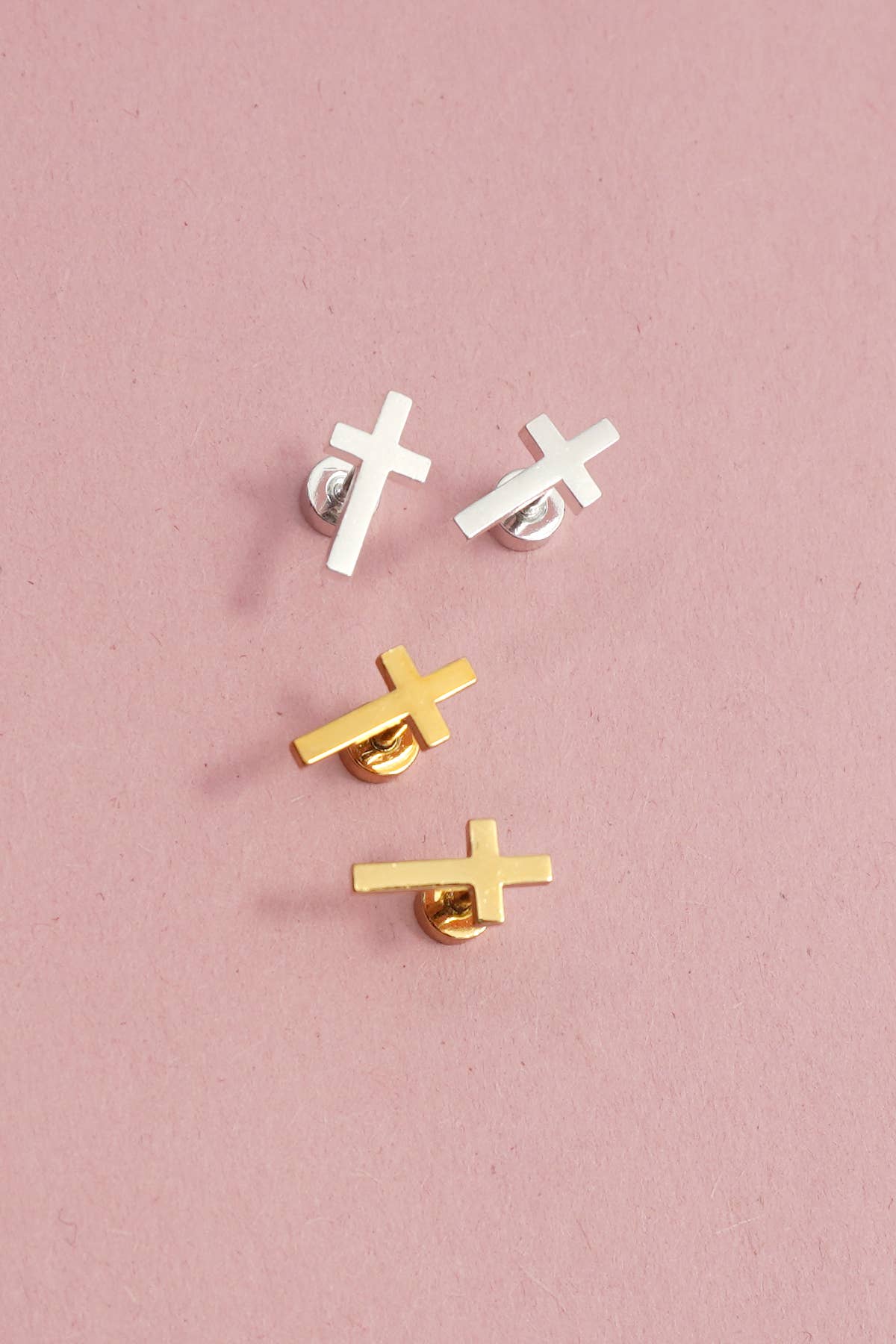 Cross Stud Earrings