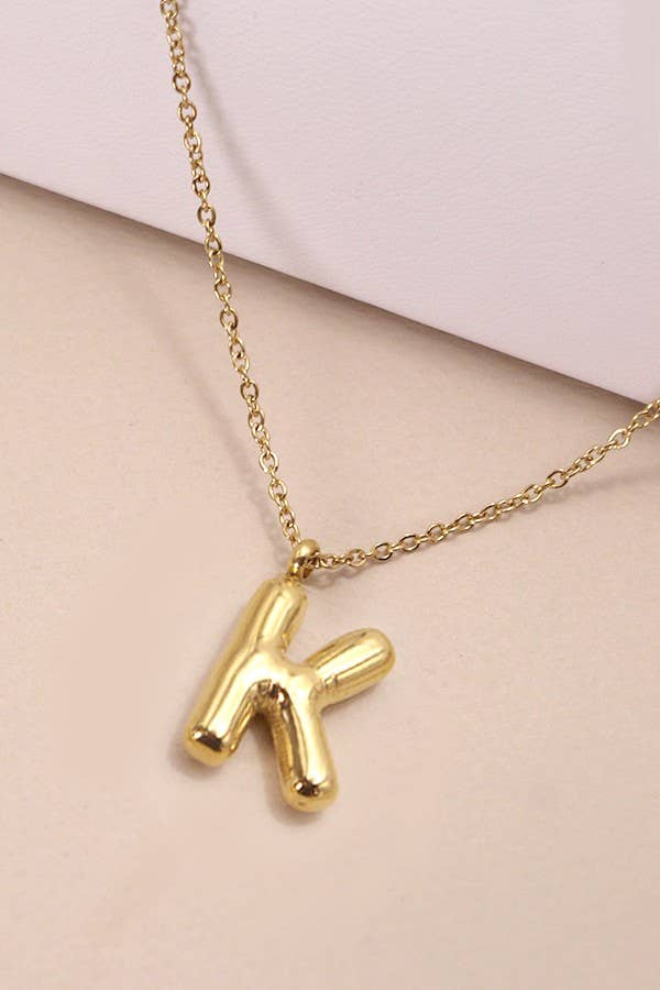 Letter Pendant Necklace