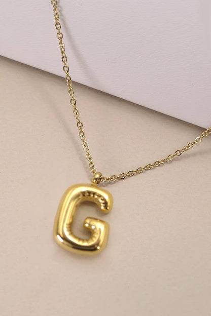 Letter Pendant Necklace