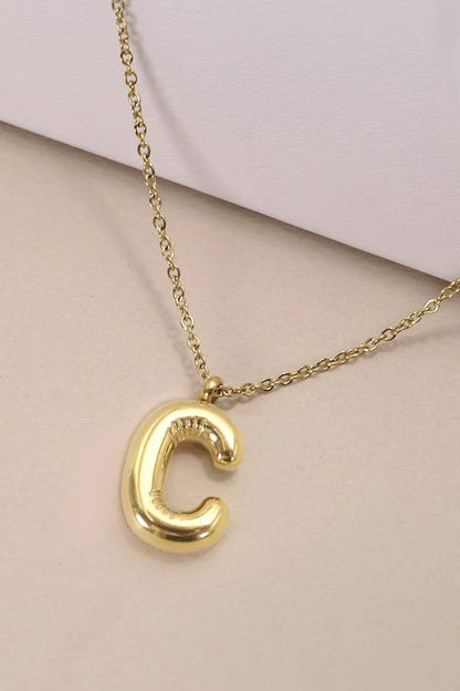 Letter Pendant Necklace
