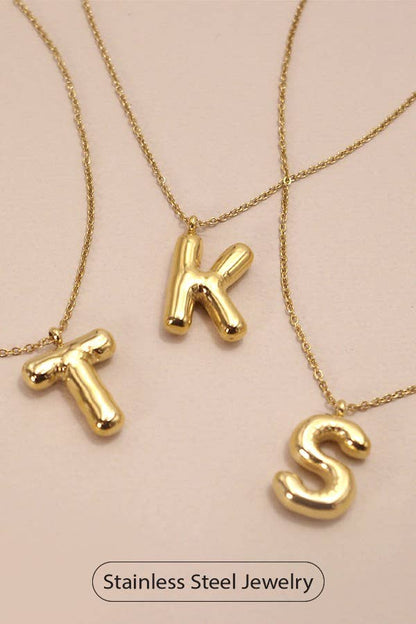 Letter Pendant Necklace