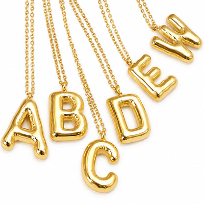 Letter Pendant Necklace