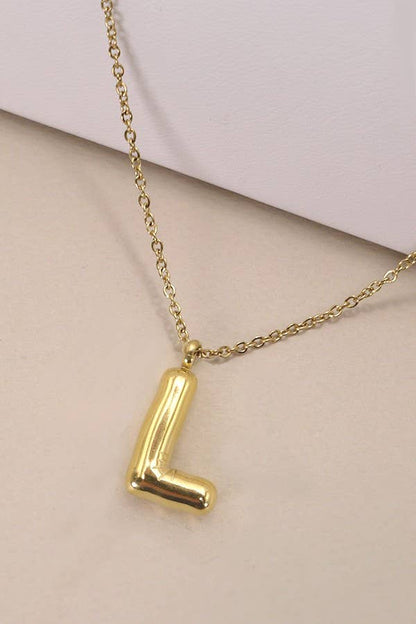 Letter Pendant Necklace