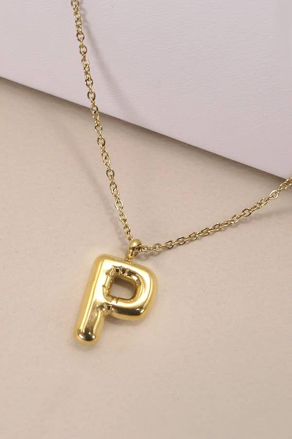 Letter Pendant Necklace