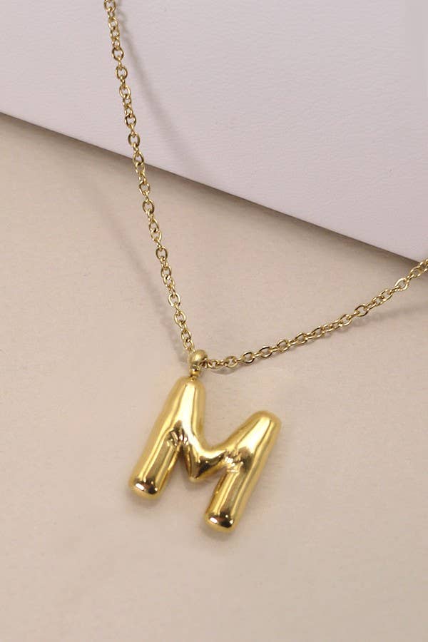 Letter Pendant Necklace