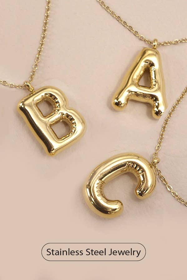 Letter Pendant Necklace