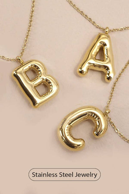 Letter Pendant Necklace