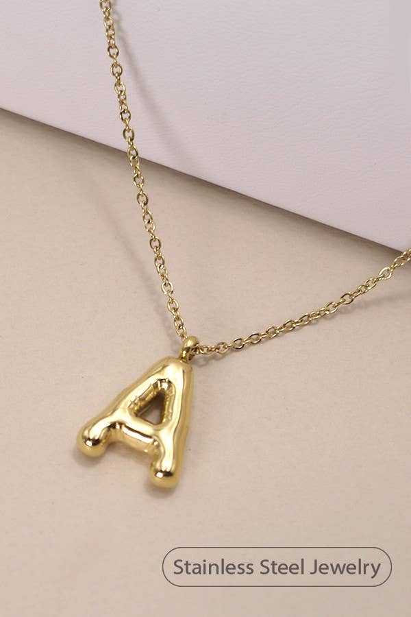 Letter Pendant Necklace