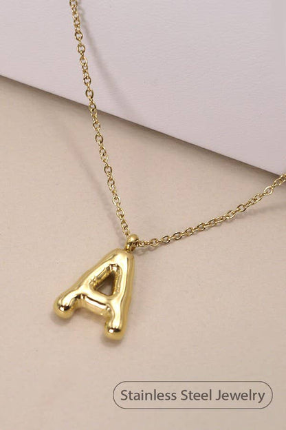 Letter Pendant Necklace