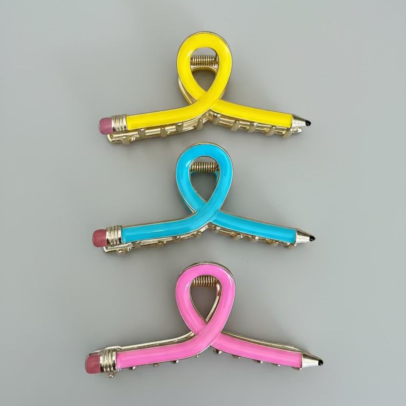 Write It Down Pencil Hair Clip