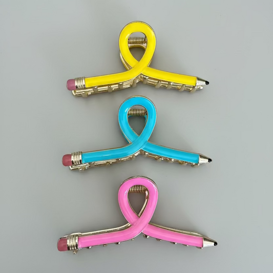 BACK TO SCHOOL PENCIL HAIR CLIP