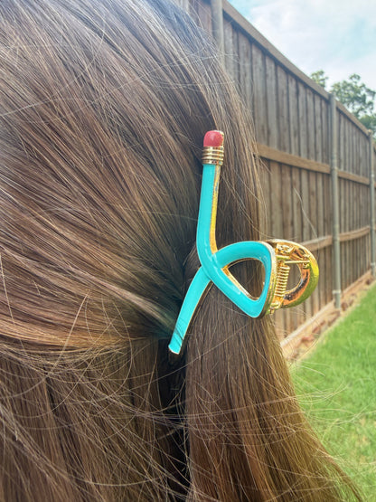 Write It Down Pencil Hair Clip