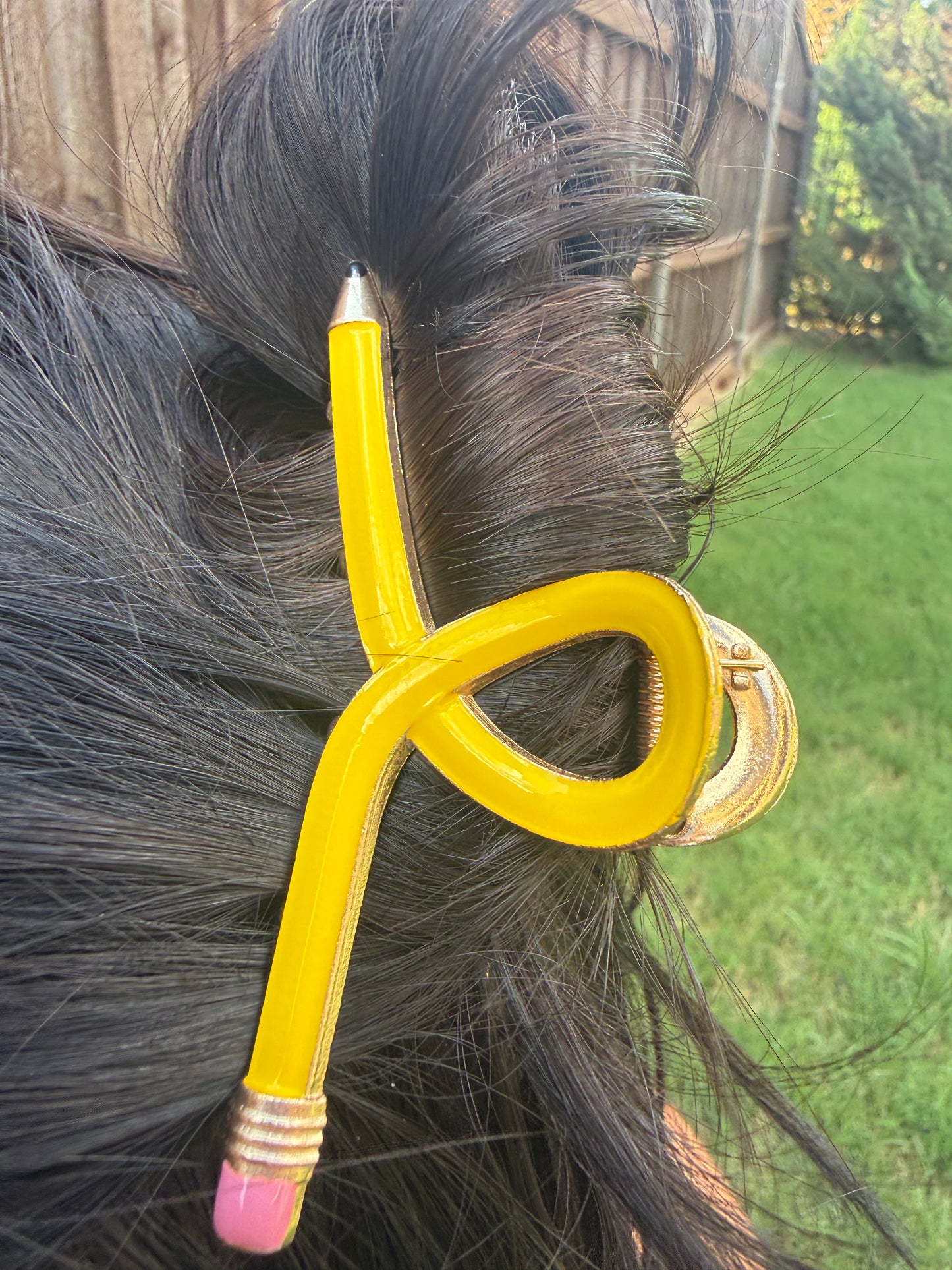 Write It Down Pencil Hair Clip
