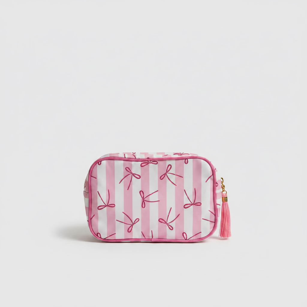 Sugar & Stripes Makeup Bag