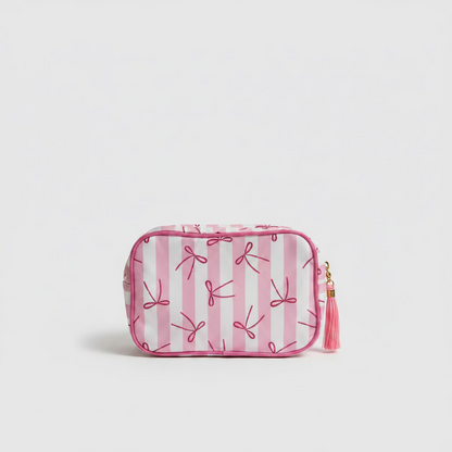 Sugar & Stripes Makeup Bag