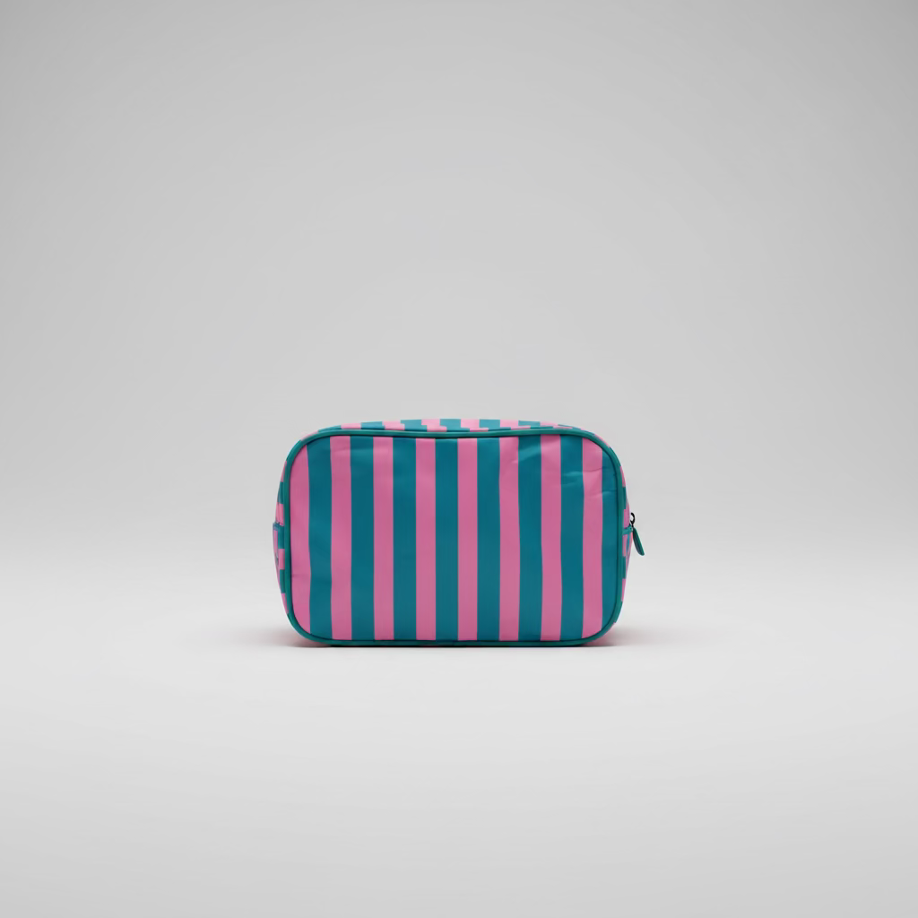 Sugar & Stripes Makeup Bag