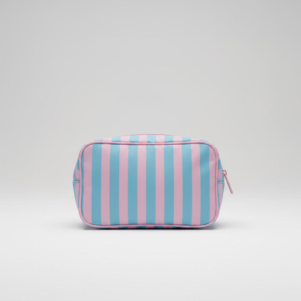 Sugar & Stripes Makeup Bag