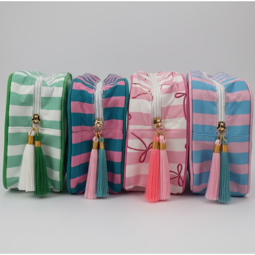 Sugar & Stripes Makeup Bag