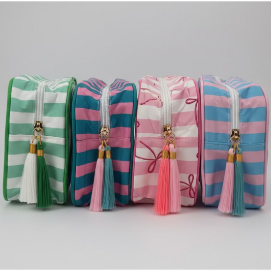 Sugar & Stripes Makeup Bag