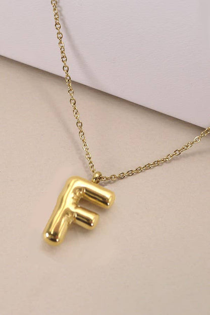 Letter Pendant Necklace