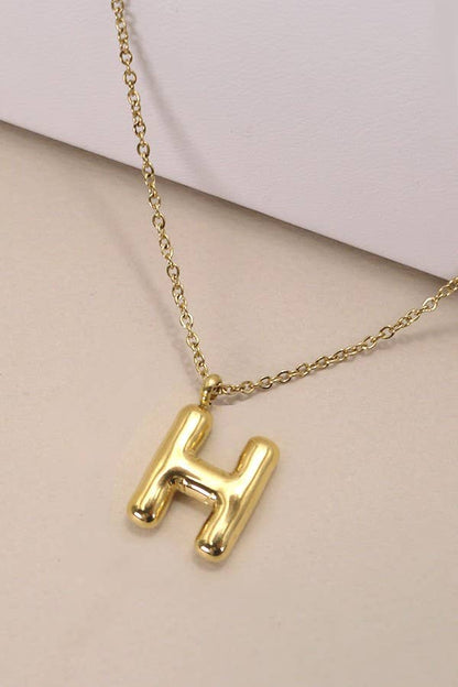 Letter Pendant Necklace
