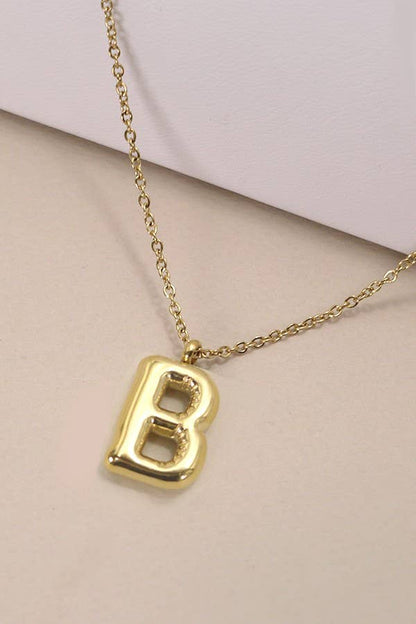 Letter Pendant Necklace