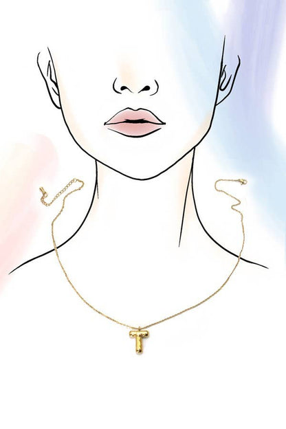 Letter Pendant Necklace
