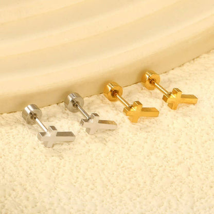 Cross Stud Earrings