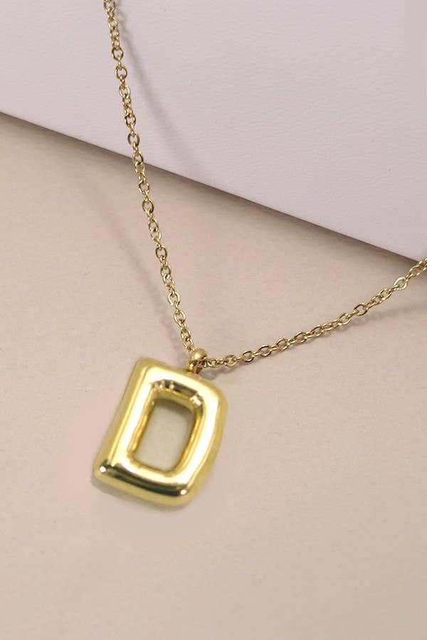 Letter Pendant Necklace