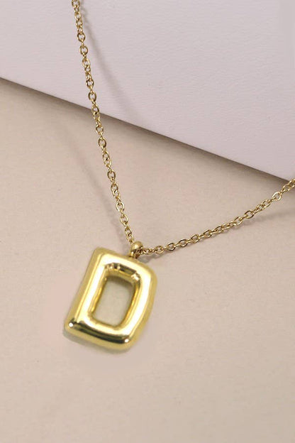 Letter Pendant Necklace