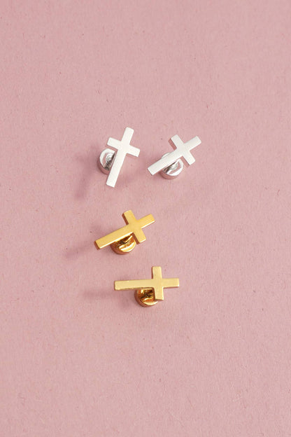 Cross Stud Earrings